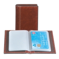 Brepols Palermo porte-cartes de crédit pour 40 cartes - brun 400385