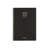 Brepols Polyprop 16 mois agenda semainier 2026-2027 (1 semaine par page) 4 langues - noir 440187 - 1