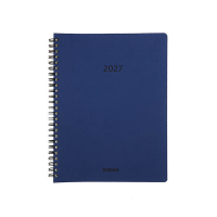 Brepols Timing Calvi format horaire agenda hebdomadaire 2027 (1 semaine par 2 pages) 6 langues - bleu 440287