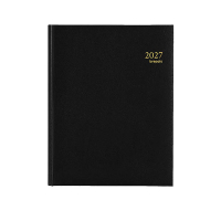 Brepols Timing Lima 2027 agenda semainier avec répartition par heure (1 semaine par 2 pages) 6 langues - noir 440215
