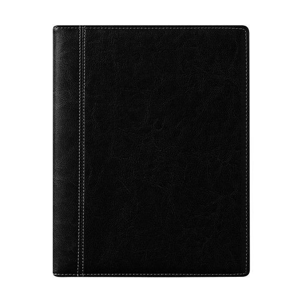 Brepols Timing Palermo agenda semainier 2026 avec répartition par heure (1 semaine sur 2 pages) 6 langues - noir 262469 - 1