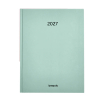 Brepols Timing Sunrise agenda semainier format horaire 2027 (1 semaine par 2 pages) 6 langues - vert menthe 440278 - 1