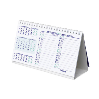 Brepols calendrier de bureau 2027 (12,5 x 21 cm) 4 langues 440233