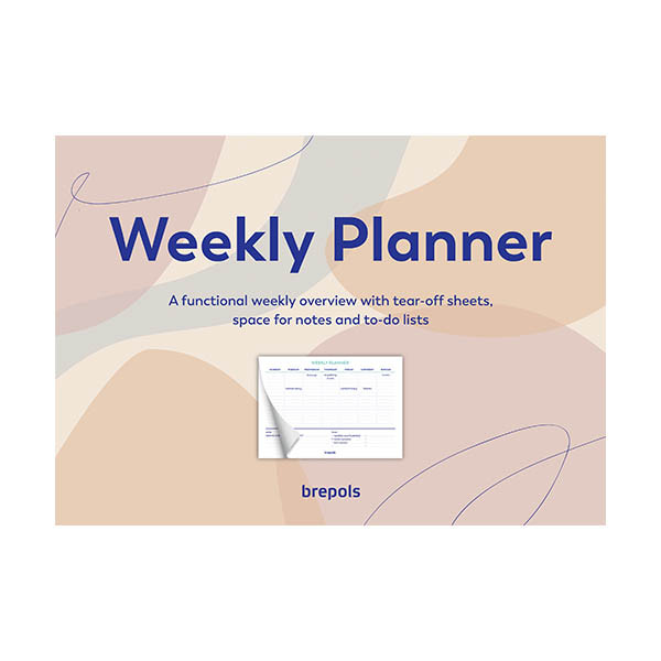Brepols planning semainier non daté (56 feuilles) ANGL - beige 440238 - 1