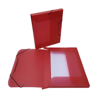 Bronyl boîte à élastiques 25 mm - transparent rouge 440427