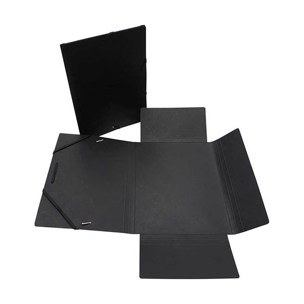 Bronyl chemise à élastiques en carton glacé A5 - noir 440442 - 1