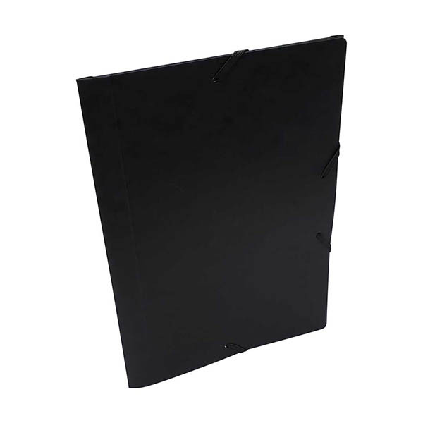 Bronyl chemise à élastiques en carton glacé A5 - noir 440442 - 2