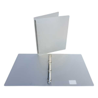 Bronyl classeur 4 anneaux - blanc transparent (35 mm) 402785