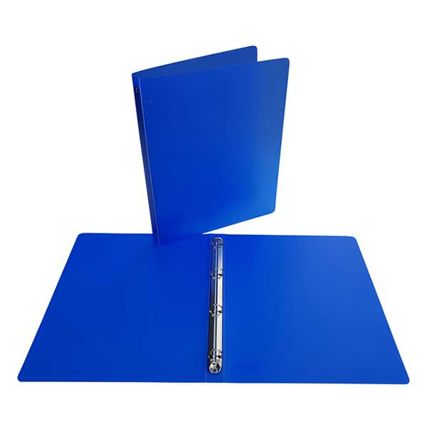 Bronyl classeur 4 anneaux - bleu transparent (25 mm) 402774 - 1