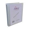 Bronyl classeur personnalisable avec 4 anneaux en forme de O 25 mm - blanc transparent 440416 - 2