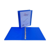 Bronyl classeur personnalisable avec 4 anneaux ronds 25 mm - transparent bleu 440417 - 1
