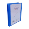Bronyl classeur personnalisable avec 4 anneaux ronds 25 mm - transparent bleu 440417 - 2