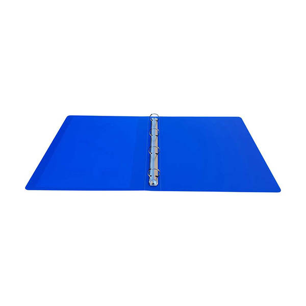 Bronyl classeur personnalisable avec 4 anneaux ronds 25 mm - transparent bleu 440417 - 3