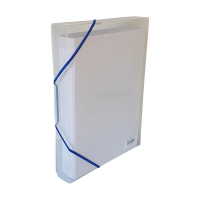 Bronyl elastobox blanc transparent avec élastique bleu 40 mm 440401