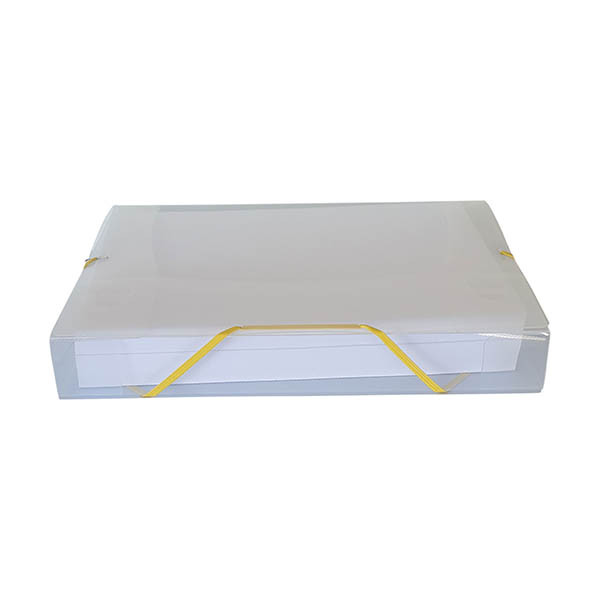 Bronyl elastobox blanc transparent avec élastique jaune 40 mm 440404 - 2