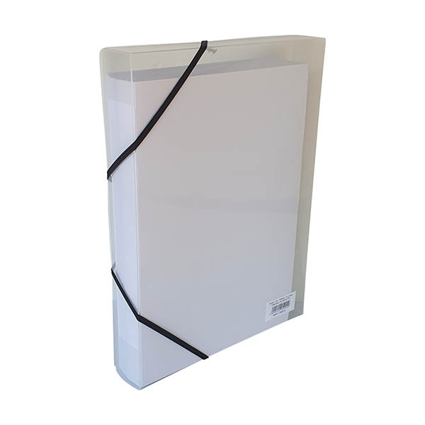 Bronyl elastobox blanc transparent avec élastique noir 40 mm 440400 - 1
