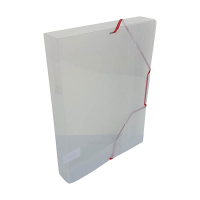 Bronyl elastobox blanc transparent avec élastique rouge 40 mm 440402