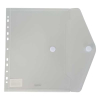 Bronyl enveloppe de documents A4 avec perforation - blanc transparent 402841 - 2