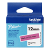 Brother Btag-P31 ruban non laminé 12 mm (d'origine) - noir sur rose 080370 - 1