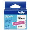 Brother Btag-P35 ruban non laminé 12 mm (d'origine) - blanc sur rose 080372 - 1