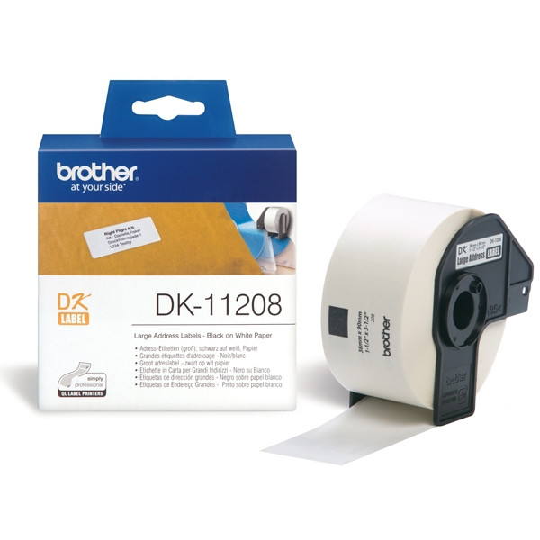 Brother DK-11208 étiquettes d'adresse grand format (d'origine) 080706 - 1