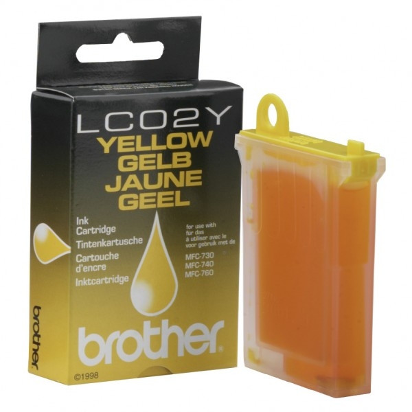 Brother LC-02Y cartouche d'encre jaune (d'origine) 028569 - 1