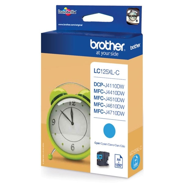 Brother LC-125XLC cartouche d'encre haute capacité (d'origine) - cyan 029100 - 1
