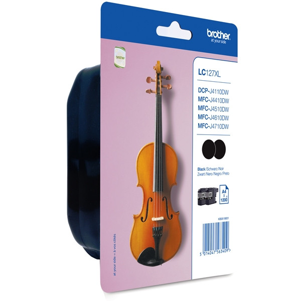 Brother LC-127XLBKBP2 duopack (d'origine) - noir 029112 - 1