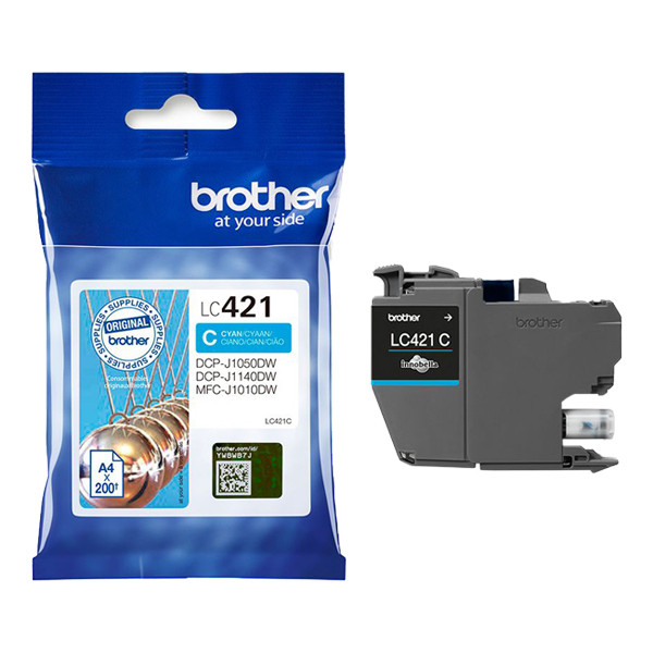 Brother LC-421C cartouche d'encre (d'origine) - cyan 051286 - 1