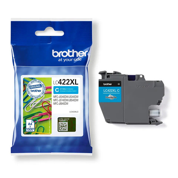 Brother LC-422XLC cartouche d'encre haute capacité (d'origine) - cyan 905064 - 1