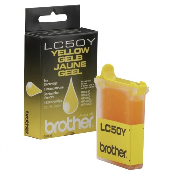 Brother LC-50Y cartouche d'encre (d'origine) - jaune 028769 - 1