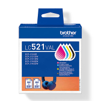 Brother LC-521VAL multipack (d'origine) - noir + 3 couleurs 051478