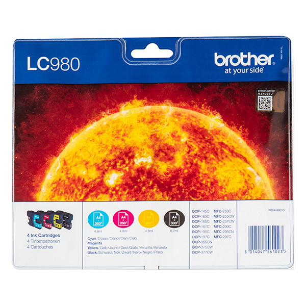Brother LC-980VALBP multipack 4 cartouches (d'origine) 029078 - 1