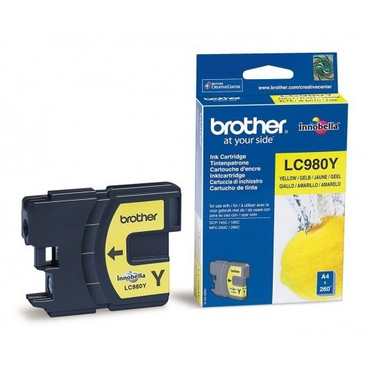 Brother LC-980Y cartouche d'encre jaune (d'origine) 900696 - 1