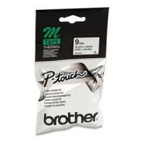 Brother M-K221BZ cassette à ruban non laminé 9 mm (d'origine) - noir sur blanc 080600