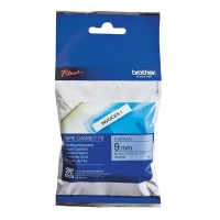 Brother M-K521BZ cassette à ruban non laminé 9 mm (d'origine) - noir sur bleu 080596