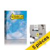 Offre : 5x remplace Brother TZe-131S ruban 12 mm - noir sur transparent 650854 - 1
