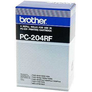 Brother PC-204RF: 4 rouleaux donneurs noirs (d'origine) 029875 - 1