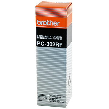 Brother PC-302RF: 2 rouleaux donneurs noirs (d'origine) 029845 - 1
