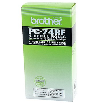 Brother PC-74RF: 4 rouleaux donneurs noirs (d'origine) 029858 - 1
