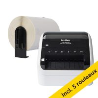 Brother QL-820NWBc imprimante d'étiquettes avec wifi + 5 rouleaux d'étiquettes d'adresse 833465