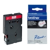 Brother TC-202 'extrême' cassette à ruban 12 mm (d'origine) - rouge sur blanc