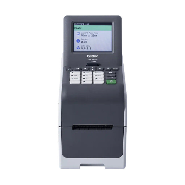 Brother TD-2D imprimante d'étiquettes avec USB, Ethernet, Bbuetooth, wifi et écran tactile 833451 - 1