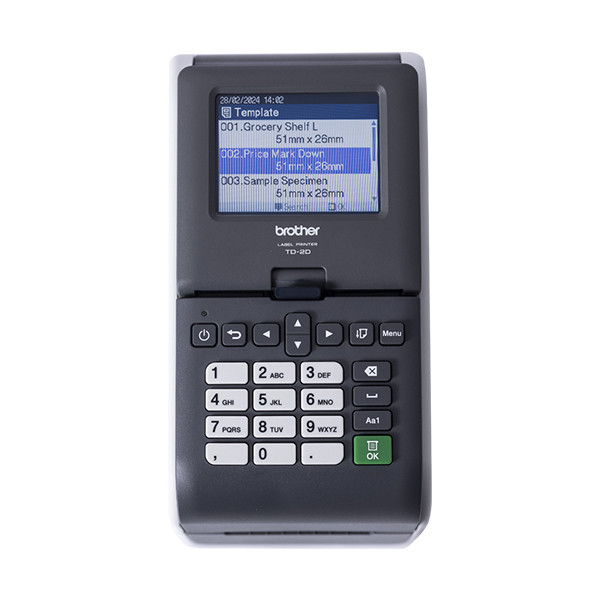 Brother TD-2D imprimantes d'étiquettes avec USB, Ethernet et écran tactile 833450 - 8
