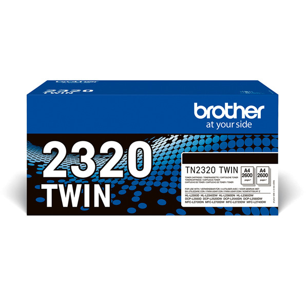 Brother TN-2320BK toner duopack (d'origine) - noir 051330 - 1
