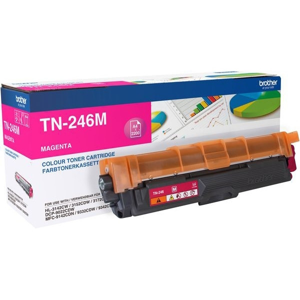Brother TN-246M toner haute capacité (d'origine) - magenta 051070 - 1