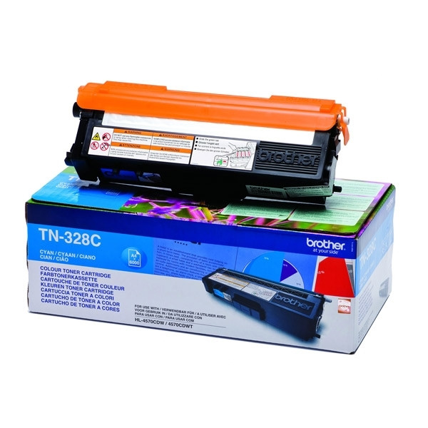Brother TN-328C toner extra haute capacité (d'origine) - cyan 029204 - 1