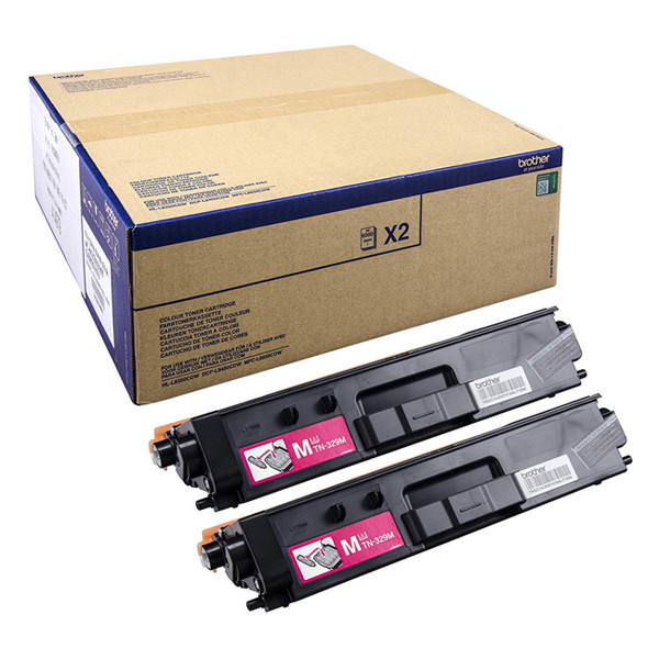 Brother TN-329M toner duopack (d'origine) - magenta 051252 - 1