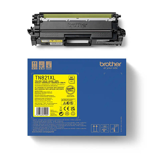Brother TN-821XL Y toner haute capacité (d'origine) - jaune 051376 - 1