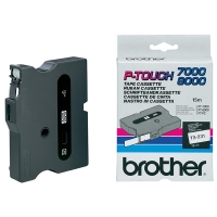 Brother TX-231 cassette à ruban 'extrême' 12 mm (d'origine) - noir sur blanc brillant 080320